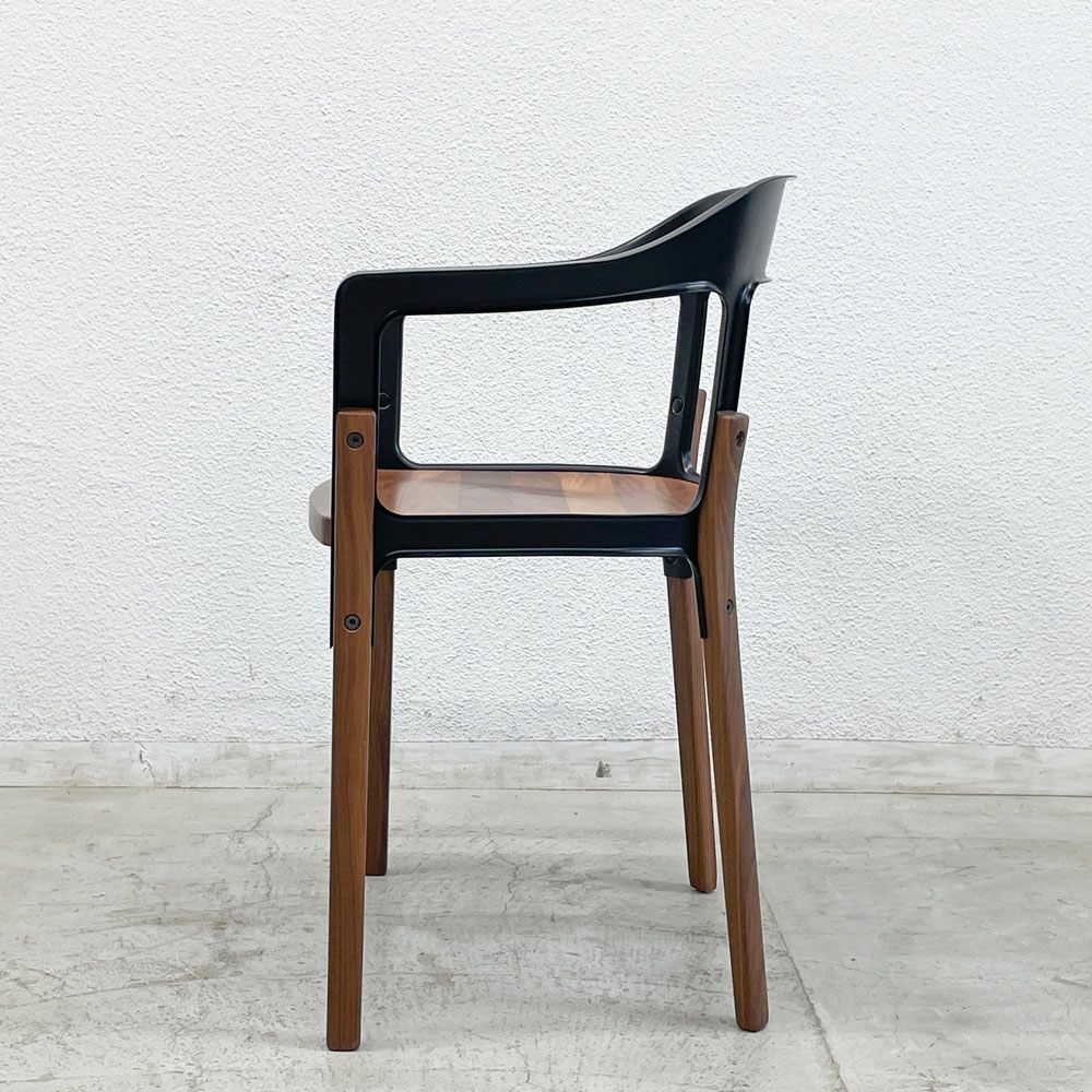 マジス Magis スティールウッドチェア Steelwood Chair ブラック×ウォールナット ロナン＆エルワン・ブルレック Ronan & Erwan Bouroullec 〓