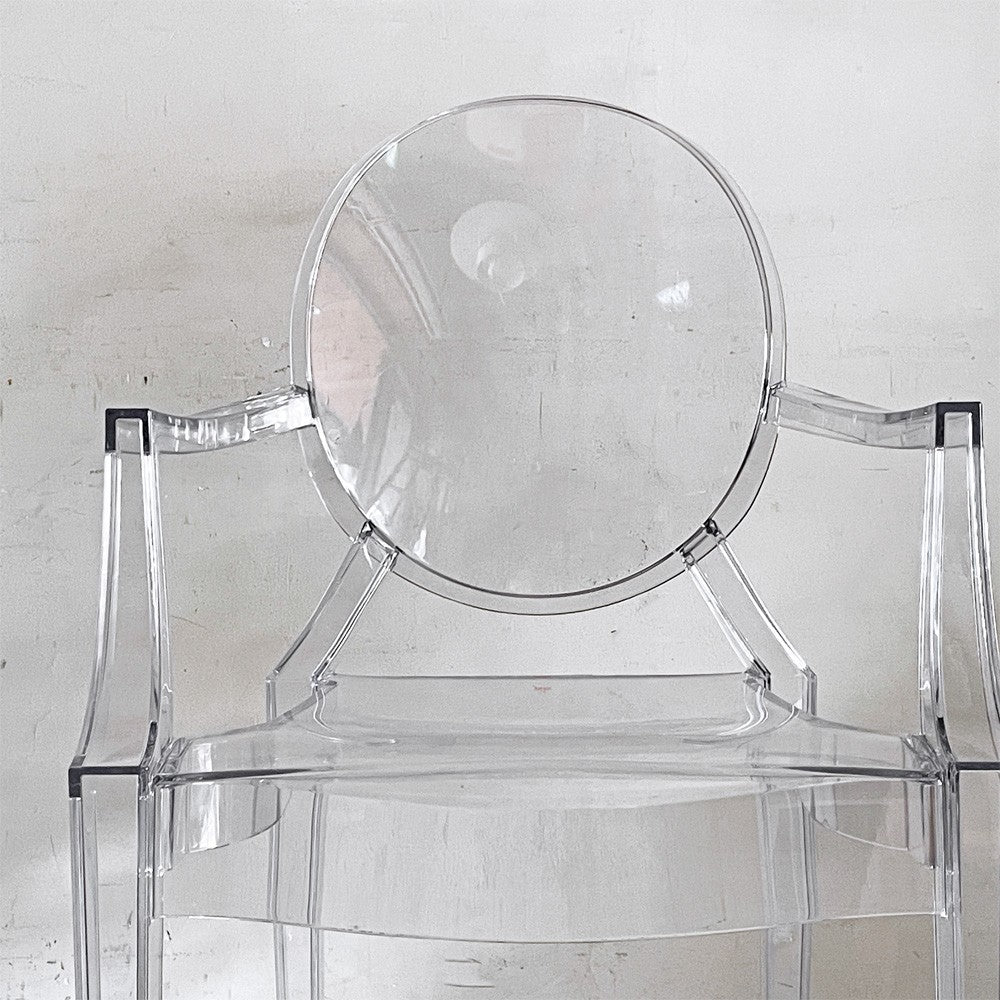 カルテル Kartell ルイゴースト LouisGhost アームチェア クリスタル スタッキング フィリップ・スタルク Philippe Starck イタリア A ■