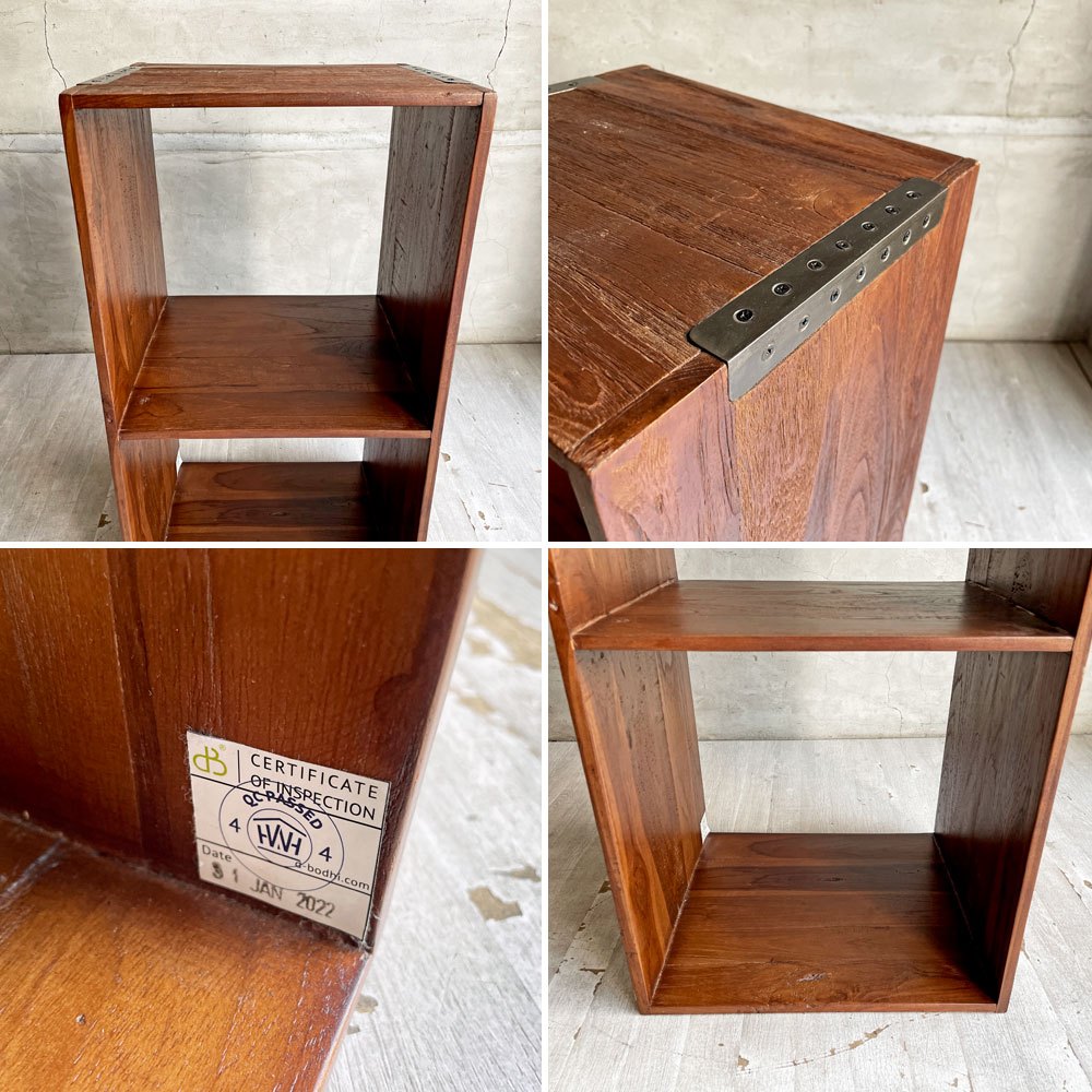 アクメ ファニチャー ACME furniture ディーボディ d-Bodhi トロイ TROY S オープンシェルフ 2段 チーク古材 インダストリアルテイスト A ♪
