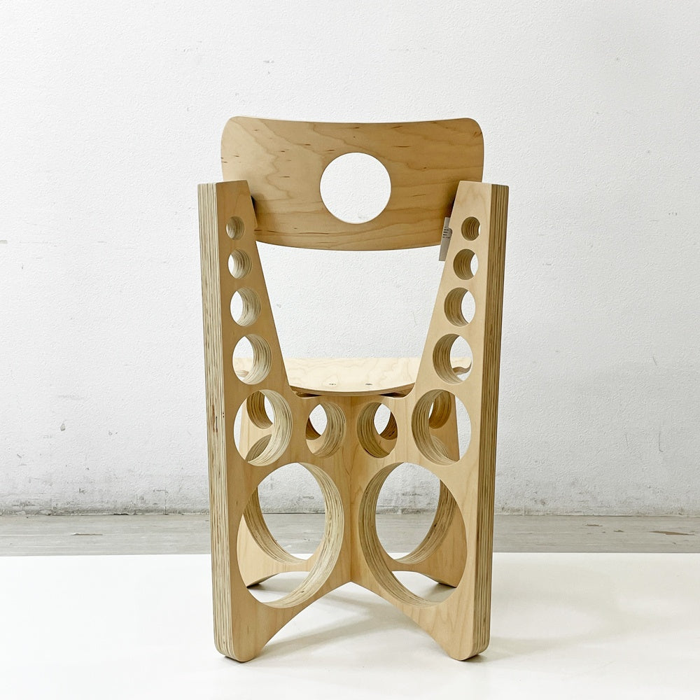 トムサックスファニチャー TOM SACHS FURNITURE ショップチェア SHOP CHAIR メープルプライウッド ナチュラル エディションナンバー入り No.342 B ●