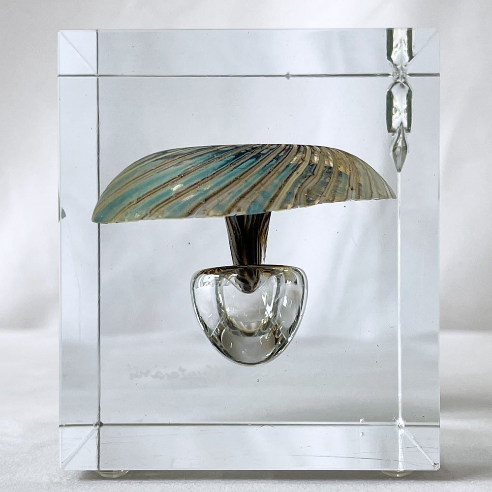 イッタラ iittala キューブ Cube LIGHT BLUE MUSHROOM オイバ・トイッカ ビンテージ 希少 ◇