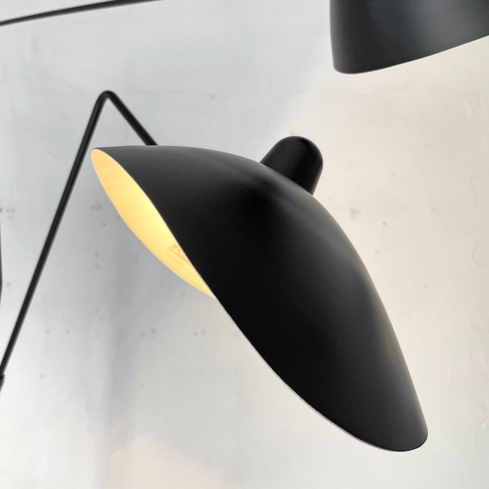イデー IDEE ランパデール トワ ルミエーレ LAMPADAIRE 3 LUMIERES フロアライト スタンドライト 3灯 ブラック セルジュ・ムーユ 参考定価￥320,000- ★