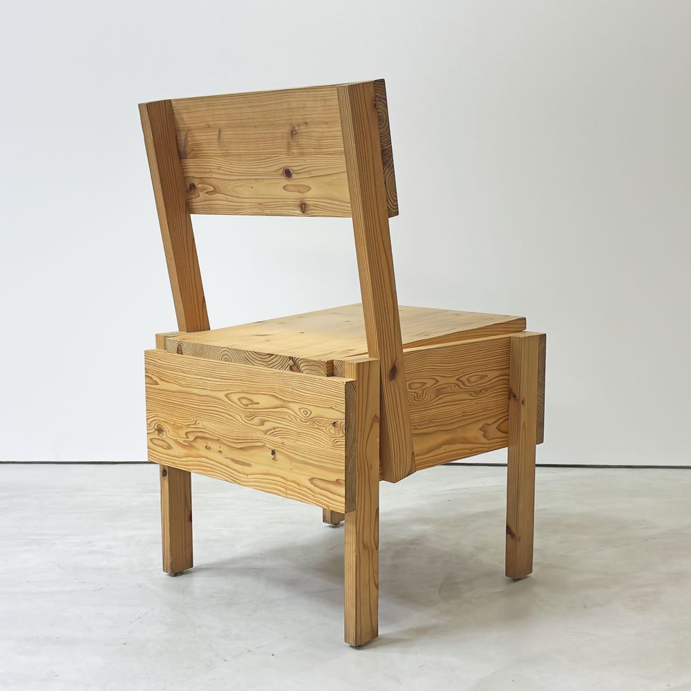 エンツォマーリ Enzo Mari デザイン セディア チェア SEDIA 1 CHAIR ダイニングチェア 国産杉材使用 工房製作品 ●