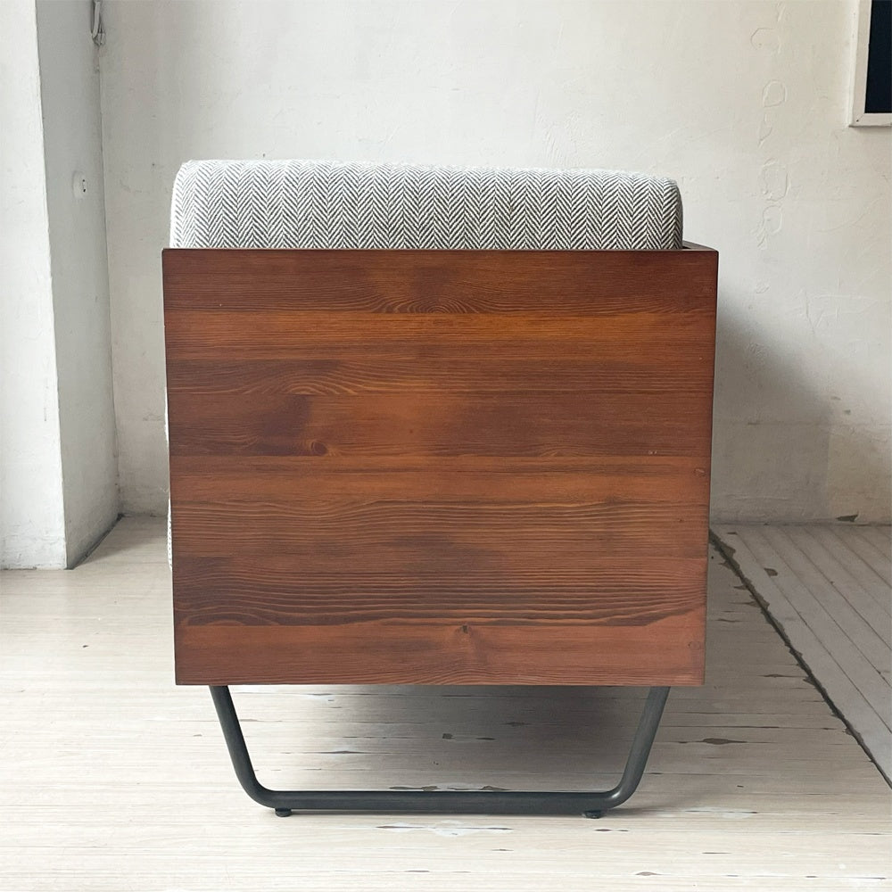アデペシュ a.depeche ウォーム WARM LDソファ レフトアーム LD sofa left arm ヘリンボーン カバーリング 2シーター パイン材 定価90,200円 ★