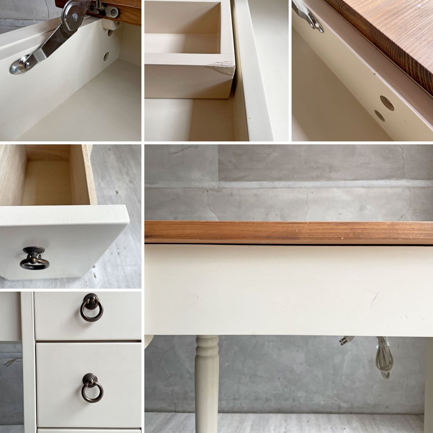 ノラ nora. マム mam カルダモン ドレッサー Cardamon dresser ミラーデスク 鏡台 関家具 パイン材 フレンチカントリースタイル ナチュラル 廃番 ♪
