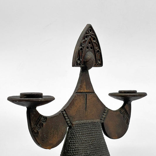 旧ソビエト連邦 ビンテージ Vintage キャンドルホルダー 燭台 フォークロア 蝋燭立て オブジェ  ●