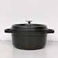 ストウブ STAUB ピコ ココット ラウンド 両手鍋 ブラック 22cm 鋳物 キャセロール ガス オーブン IH対応 フランス ◎