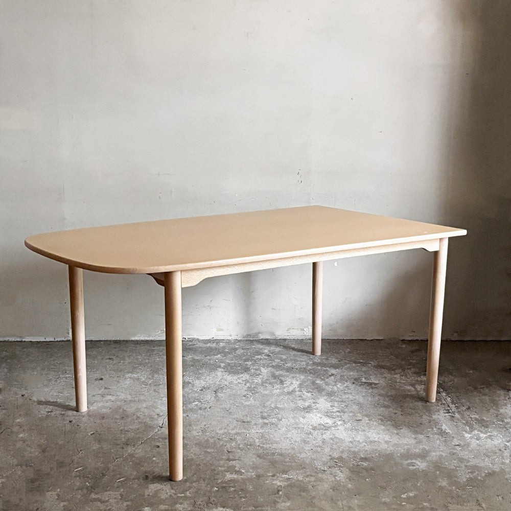 アクタス ACTUS × マルニ木工 MARUNI × 深澤直人 アオヤマ AOYAMA ダイニングテーブル ビーチ材 半楕円型 W150cm ナチュラル オーダー品 ■