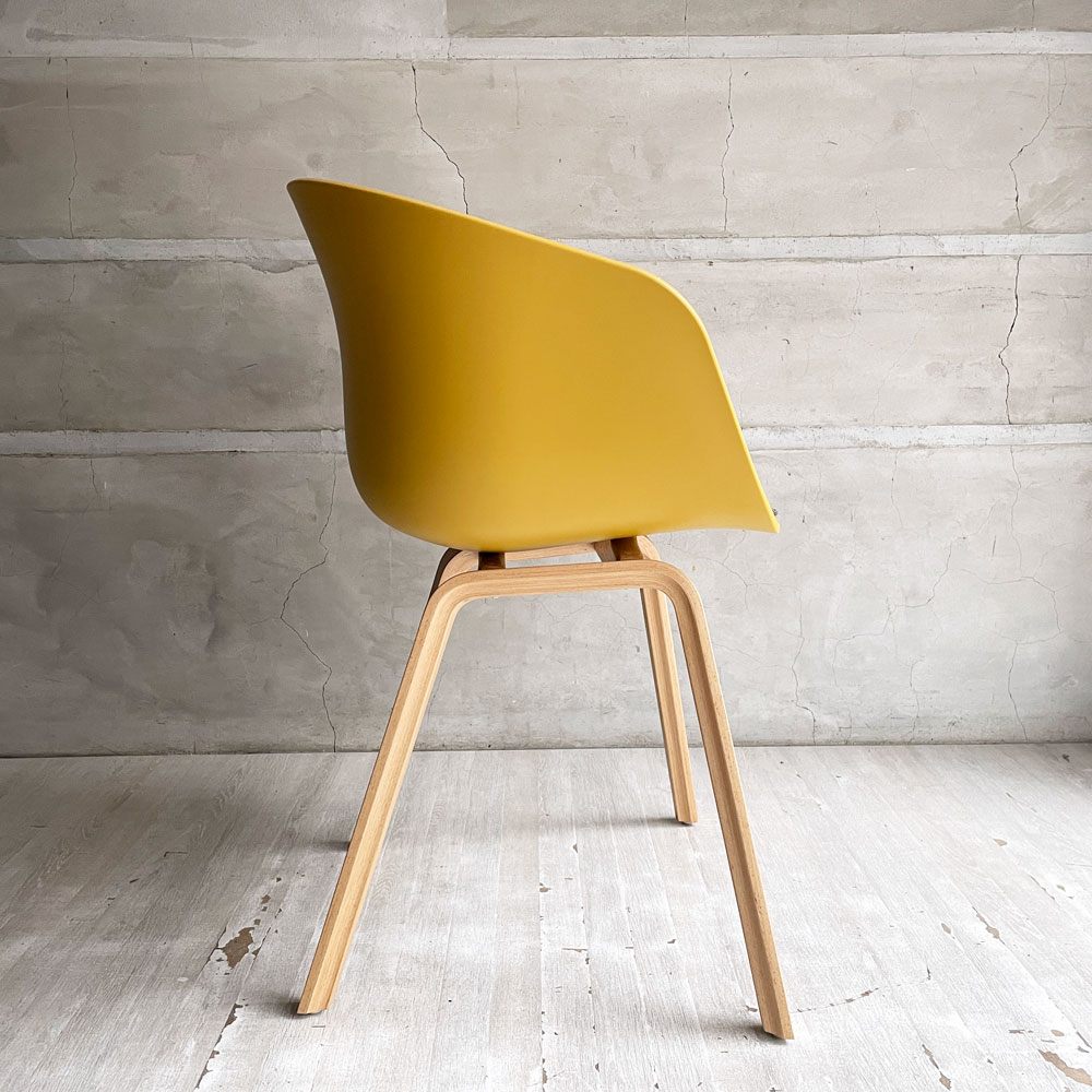 ヘイ HAY アバウトアチェア ABOUT A CHAIR AAC22 アームチェア マスタード 廃番カラー 専用シートクッション付き デンマーク 合計定価￥66,550- ♪