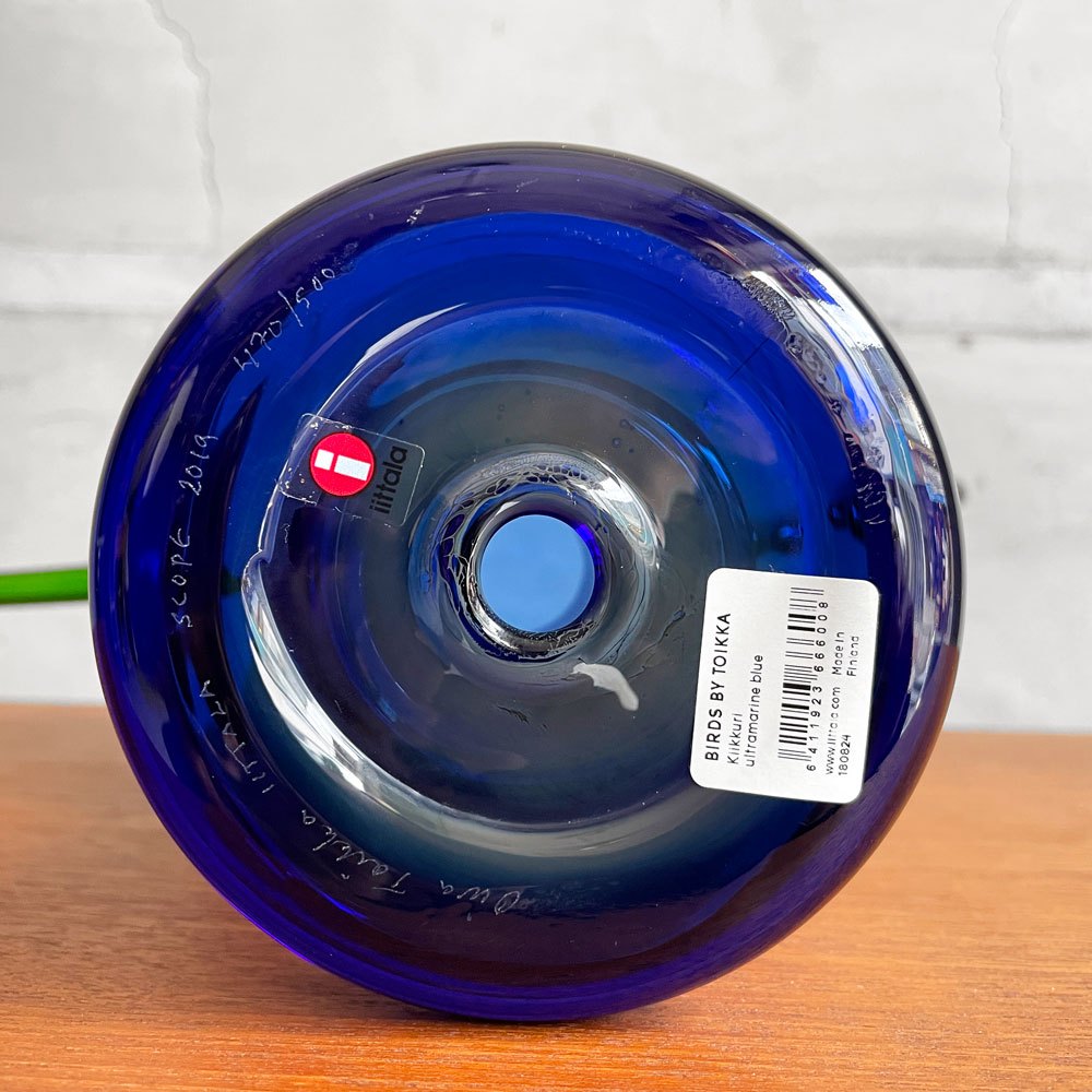 イッタラバード iittala Bird キーックリ Kiikkuri 2019 SCOPE別注 500個限定 ウルトラマリンブルー オイバ トイッカ Oiva Toikka イッタラバード 北欧雑貨 希少 ♪
