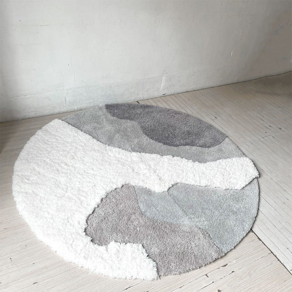 グラムスタイル GLAM STYLE ムクーラ Mucoura シャギーラグ カーペット 円形 Φ160cm定価￥19.900- 廃盤 ★