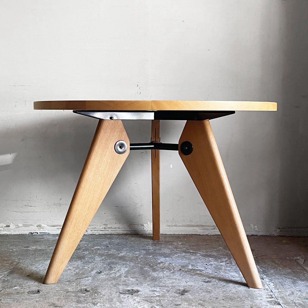 ヴィトラ vitra ゲリドン Gueridon ダイニングテーブル ラウンド ナチュラルオーク 無垢材 Φ105cm ジャン・プルーヴェ 定価￥399,300- ■