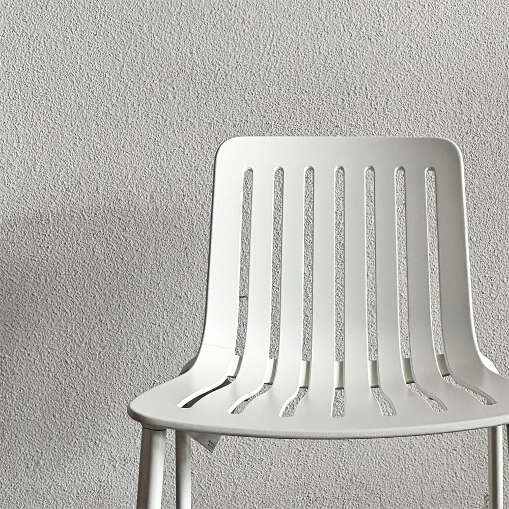 マジス MAGIS プラート PLATO スタッキングチェア ダイニングチェア アームなし ホワイト 屋外使用可 ジャスパー・モリソン 未使用品 定価￥84,700- 〓