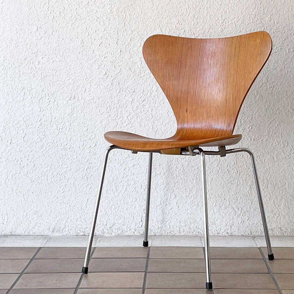 フリッツハンセン Fritz Hansen セブンチェア チーク材 アルネ・ヤコブセン ビンテージ 北欧家具 デンマーク ◇