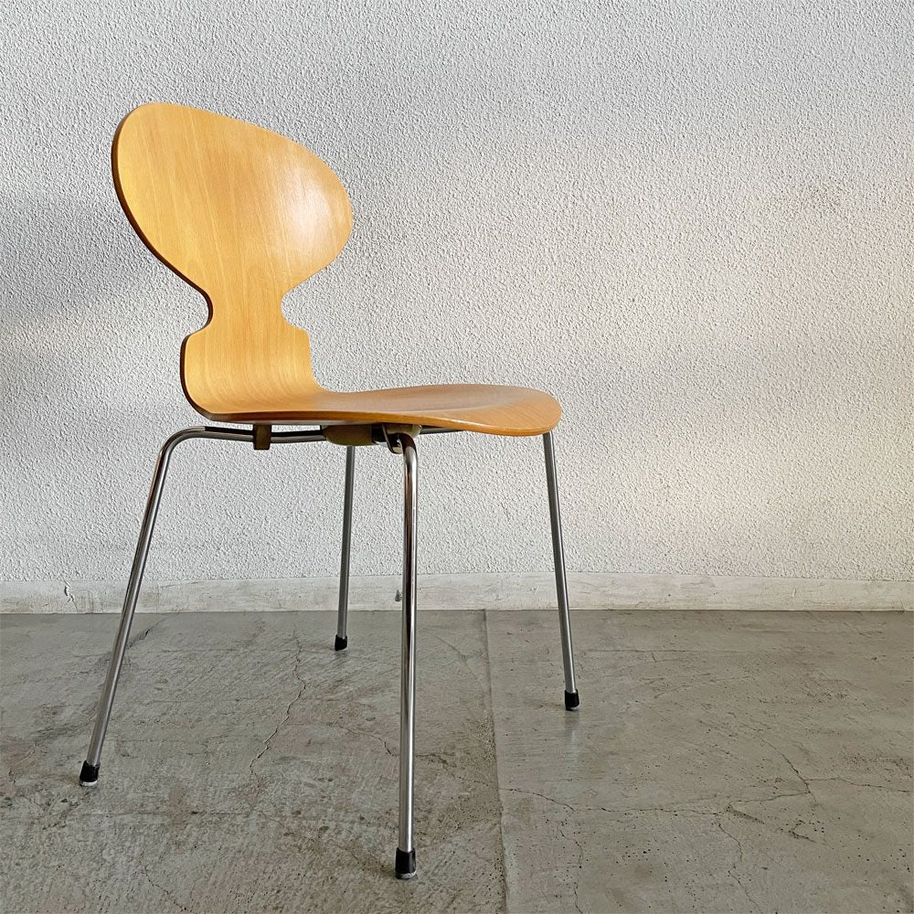 フリッツハンセン Fritz Hansen 3101 アリンコチェア アントチェア 4本脚 ナチュラルビーチ ラッカー仕上げ フェルトグライズ アルネ・ヤコブセン A 〓