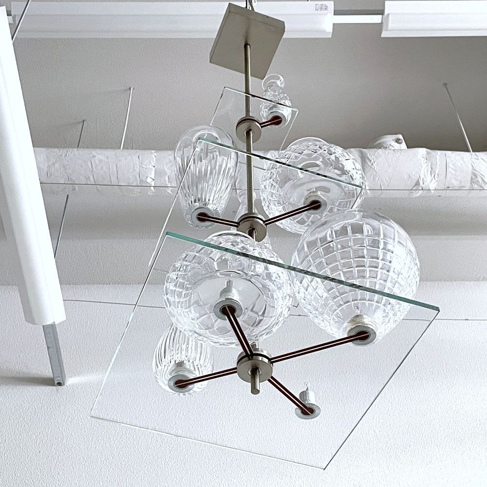 フロス FLOS シカトリス・ドゥリュクス8 CICATRICES DE LUXE8 シャンデリア 8灯 ガラスシェード フィリップ・スタルク 要電気工事 〓