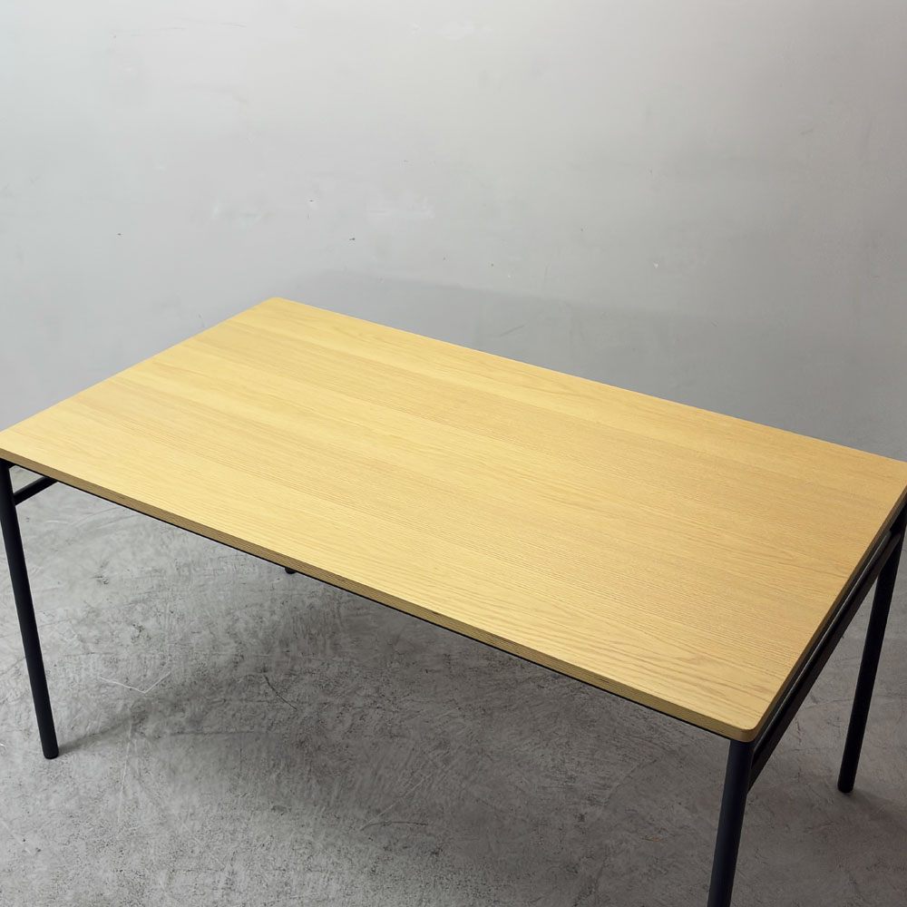 マスターウォール MASTERWAL レ・フォルメ  Les Formes ブルエ BLEUET ダイニングテーブル ウッドトップ スチールレッグ W140cm 佐々木 章行 廃番 外箱付 未使用保管品 ●