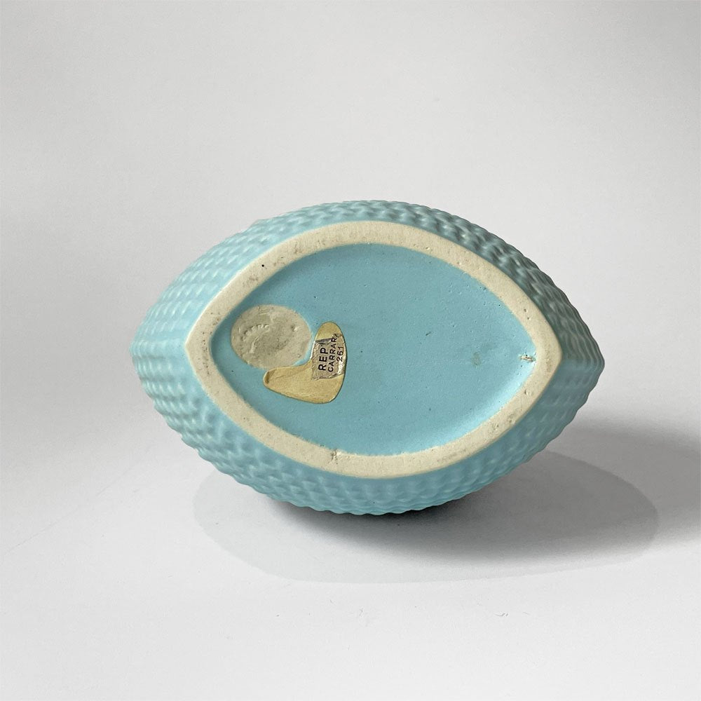 グスタフスベリ GUSTAVSBERG レプティル Reptil フラワーベース 花瓶 スティグ・リンドベリ Stig Lindberg 北欧 ビンテージ ライトブルー ★