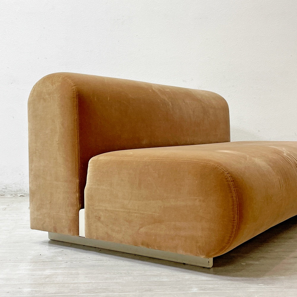 ノル Knoll スザンヌソファ Suzanne sofa 2pソファ 2人掛け モケット生地 ライトブラウン 高浜和秀 ●