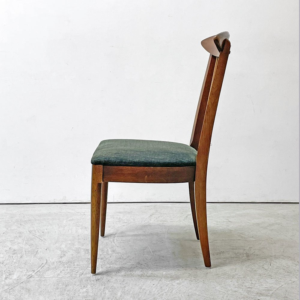 ブロイヒル Broyhill スカルプトラ Sculptra ダイニングチェア ウォールナット USビンテージ vintage ミッドセンチュリー A ●