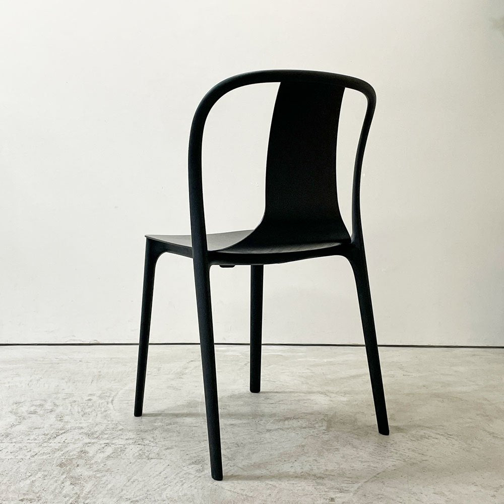 ヴィトラ Vitra ベルヴィルチェア Belleville Chair アームレスチェア ダイニングチェア スタッキングチェア アッシュ材 ブラック ロナン & エルワン・ブルレック D ●