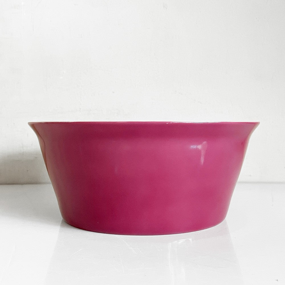 ローゼンタール Rosenthal ベルリン BERLIN ボウル ホワイト＆バーガンディレッド 陶器 ドイツ ビンテージ ■