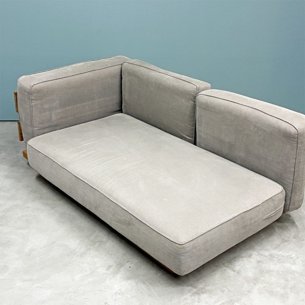 モモナチュラル Momo Natural エヌボックス ソファ N.BOX SOFA 2.5P ONE ARM オーク材 片アーム ローソファ ◎