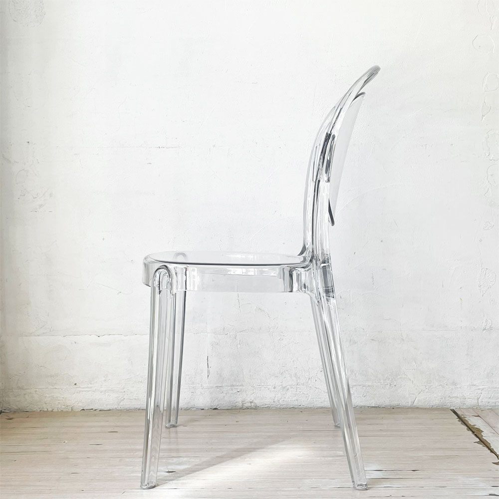 カリガリス Calligaris パリジェンヌ PARISIENNE ダイニングチェア スタッキングチェア P848 トランスペアレント イタリア モダンデザイン B ★