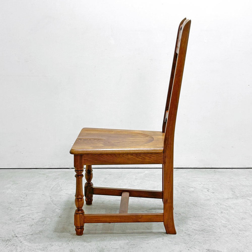 ノックオンウッド Knock on wood コロニアル ハイバックチェア1 ダイニングチェア ウォールナット無垢材 クラシカルデザイン ●