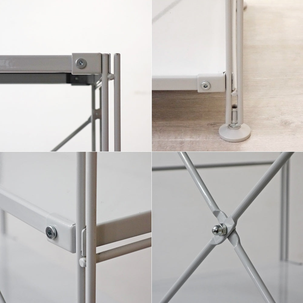 無印良品 MUJI スチールユニットシェルフ オープンシェルフ スチール棚 6段 W84 H175cm ●