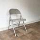 チューブラースチール フォールディングチェア TUBULAR STEEL FOLDING CHAIR 折りたたみ椅子 グレー アメリカ インダストリアル PFS取扱 A ◇