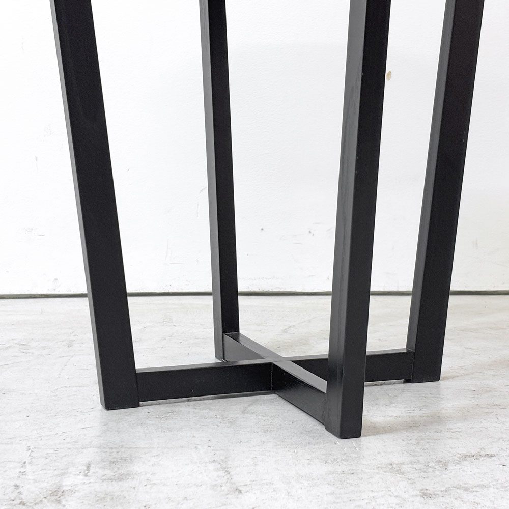 カッシーナイクスシー CASSINA ixc. ラーゴ LAGO ダークグレーガラス サイドーテーブル Ø48cm ミニマルモダン イタリア 定価￥176,000- ●