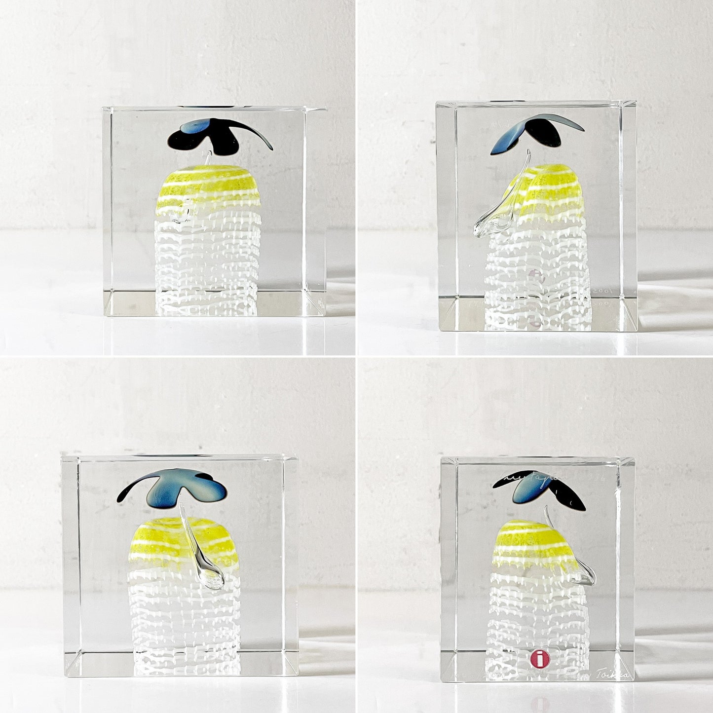 ヌータヤルヴィ Nuutajarvi イッタラ iittala アニュアルキューブ Annual Cube 1986 オイバ・トイッカ 1005/2000 北欧雑貨 ビンテージ 希少 ■