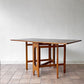 ジェンティーク Jentique ゲートレッグ テーブル gate leg table チーク材 スクエア クロスレッグ バタフライテーブル UKビンテージ 英国家具 ◇