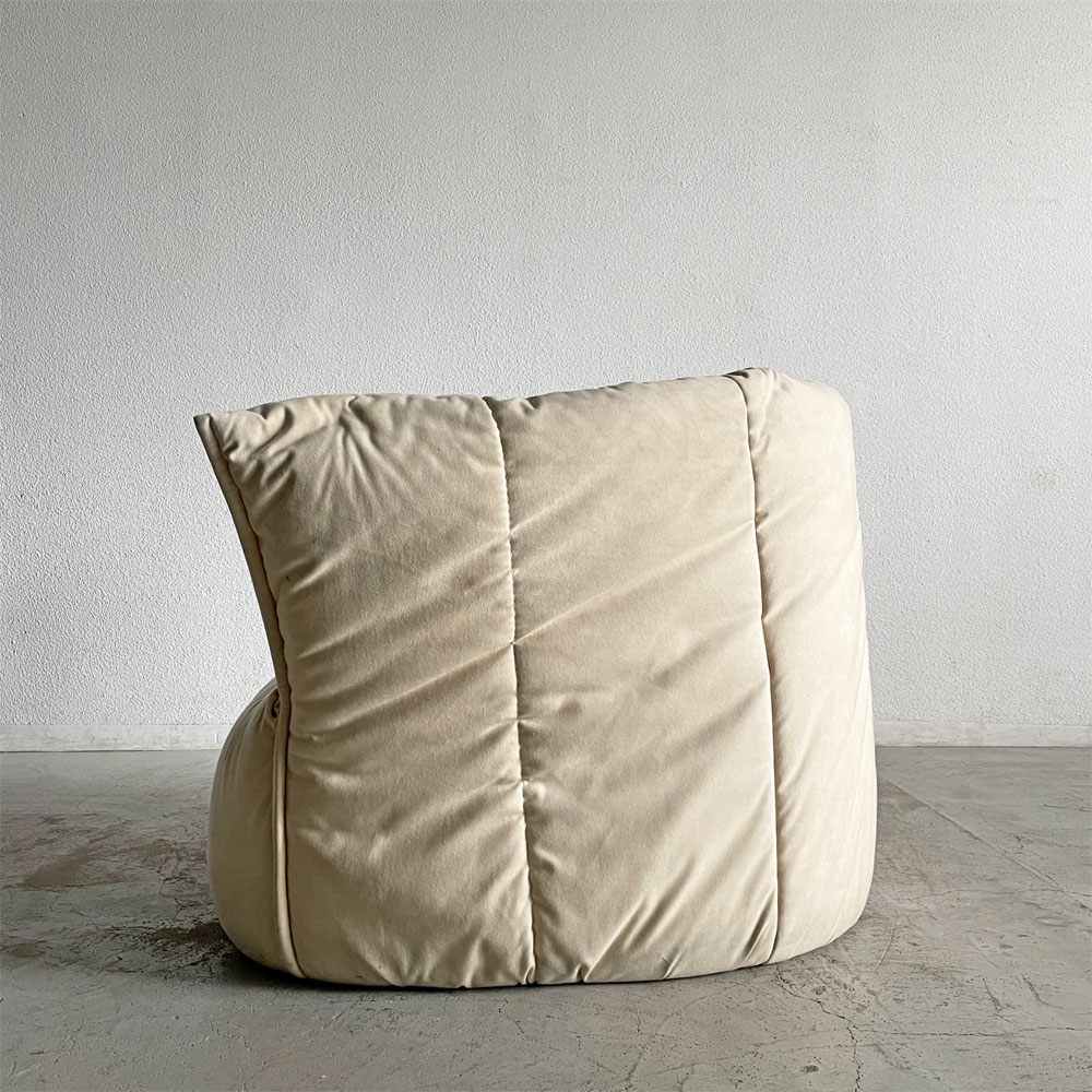 リーンロゼ ligne roset ブリガンタン BRIGANTIN 1Pソファ ファブリック オフホワイト系 ミッシェル・デュカロワ フランス 現行定価￥198,000-以上 〓