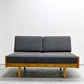 グラフ graf × 相合家具 SOGO デイベッドソファ M DAY BED SOFA ホワイトアッシュ材 カルドツイードⅡファブリック グレー 北欧スタイル 定価¥265,000円 ●