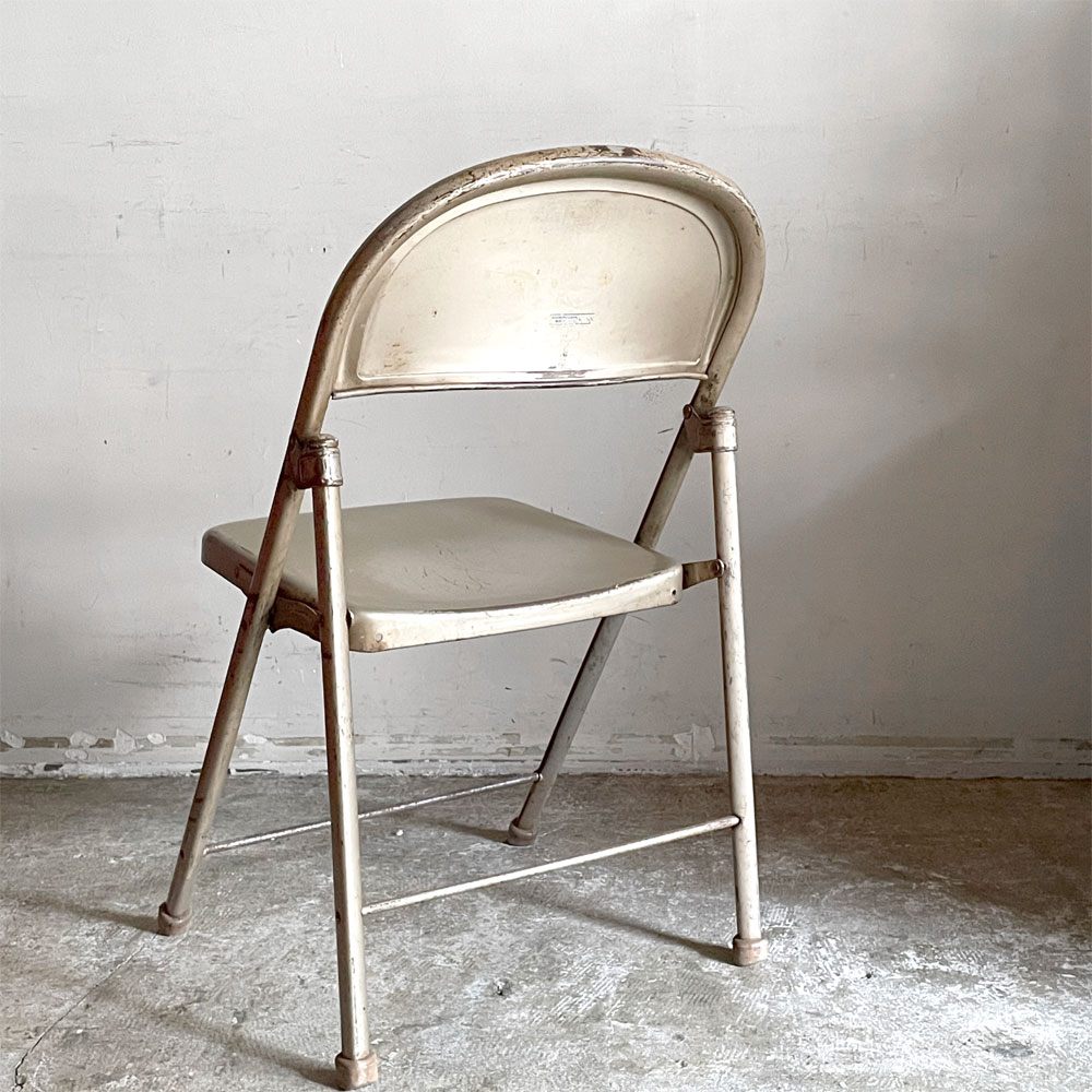 アメリカンシーティングカンパニー AMERICAN SEATING COMPANY スチール製 フォールディングチェア インダストリアル USビンテージ B ■