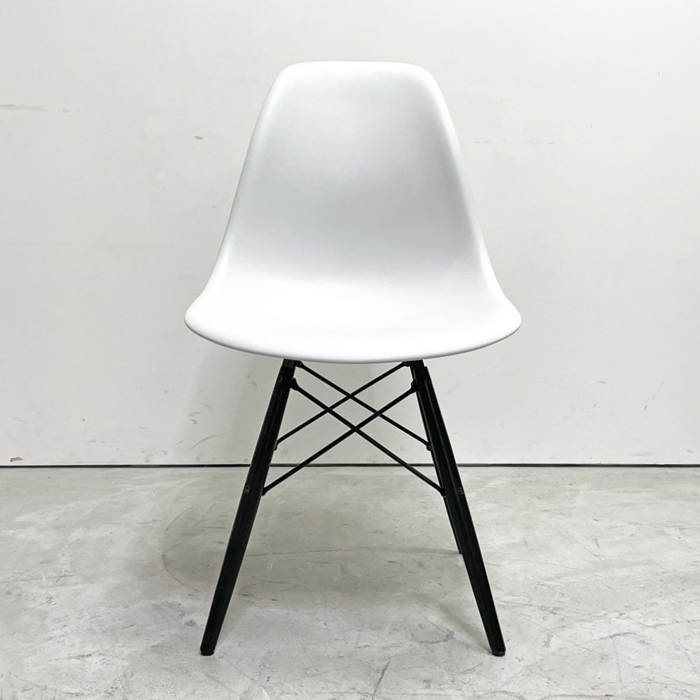 ハーマンミラー HermanMiller サイドシェルチェア ドゥエルレッグ DSW アルパイン × エボニー ポリプロピレン製 イームズ ミッドセンチュリー  C ●