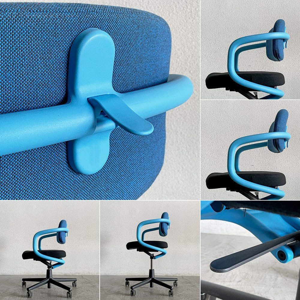 ヴィトラ Vitra オールスター Allstar オフィスチェア デスクチェア ブルー×ブラック コンスタンチン・グルチッチ 定価￥163,900- 〓