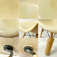 ハーマンミラー Herman Miller サイドシェルチェア セカンド 2nd FRP パーチメント ドゥエルレッグ イームズ ミッドセンチュリー ●