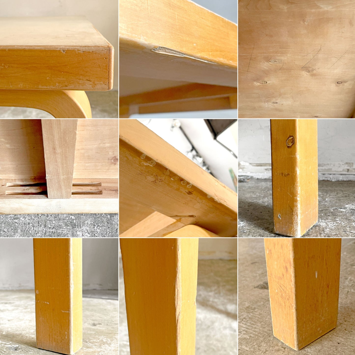 アルテック artek ビンテージ 81A ダイニングテーブル リノリウムトップ アルヴァ・アアルト Alvar Aalto フィンランド 北欧家具 ■