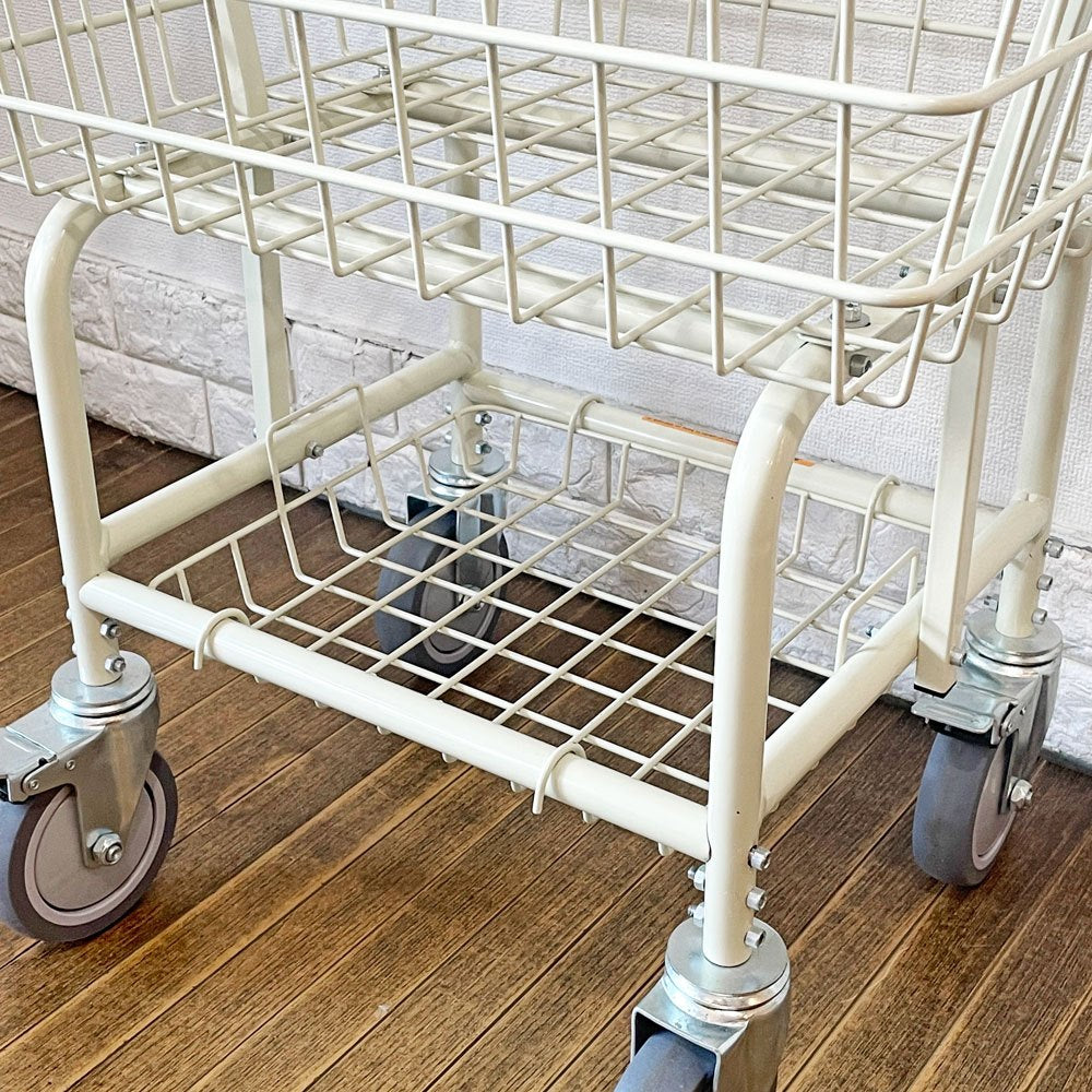ダルトン DULTON ランドリー カート ウィズ ポール ラック LAUNDRY CART WITH POLE RACK アイボリー アメリカンスタイル ◎