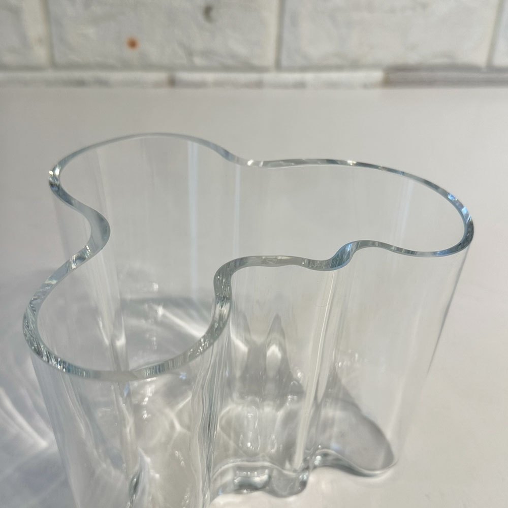 イッタラ iittala アルヴァ・アアルトコレクション Alvar Aalto Collection ベース H120mm クリア 北欧雑貨 ◎