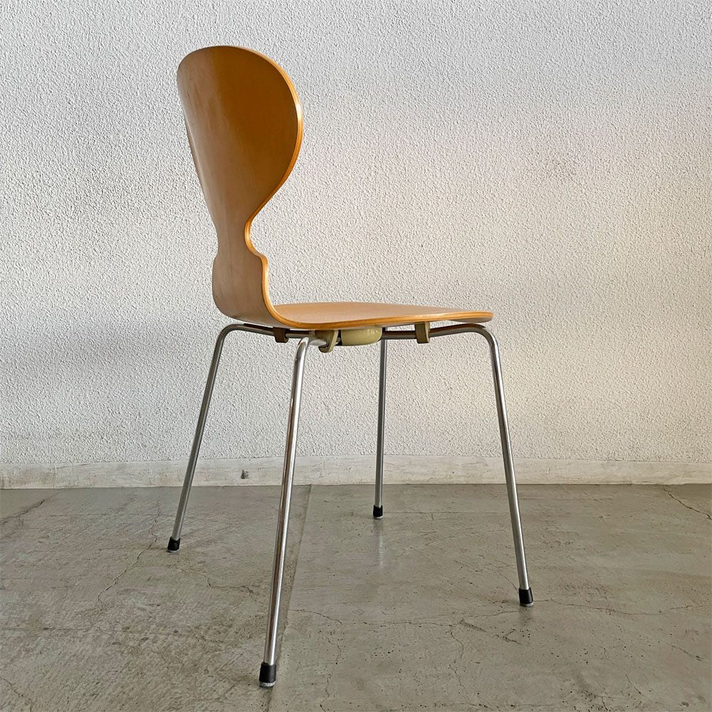 フリッツハンセン Fritz Hansen 3101 アリンコチェア アントチェア 4本脚 ナチュラルビーチ ラッカー仕上げ フェルトグライズ アルネ・ヤコブセン D 〓