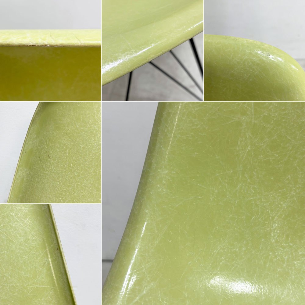 モダニカ MODERNICA サイドシェルチェア FRP ファイバーグラス エッフェルベース セロリ ブラック C&Rイームズ ミッドセンチュリー ●