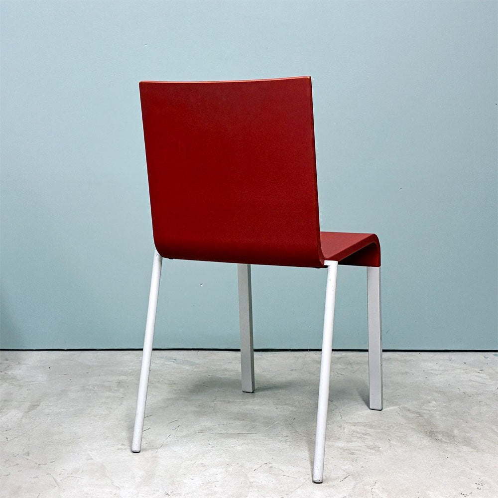 ヴィトラ vitra. ゼロスリー .03 ダイニングチェア スタッキングチェア マールテン・ヴァン・セーヴェレン Maarten Van Severen レッド A ◎