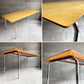 デイヴィッドデザイン David design ワーキングテーブル ダイニングテーブル メープル材 スチールレッグ W180cm 北欧家具 スウェーデン♪