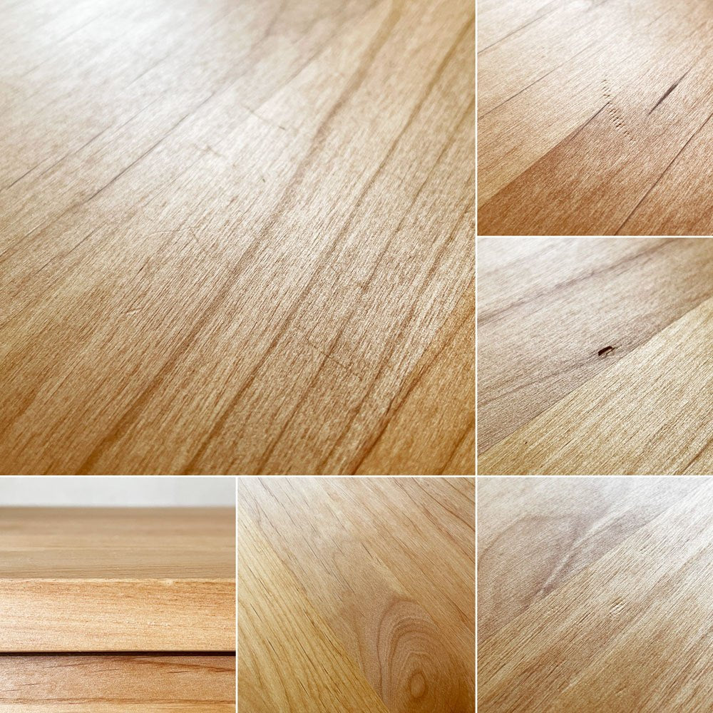 モモナチュラル MOMO Natural コモ COMO CHEST LOW チェスト 4段 6ドロワー W83cm アルダー材 定価￥79,000- ◎