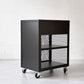 ジャーナルスタンダードファニチャー journal standard Furniture メッシュワゴン デスクワゴン トレイ付 抽斗 キャスター スチール製 モダン ★