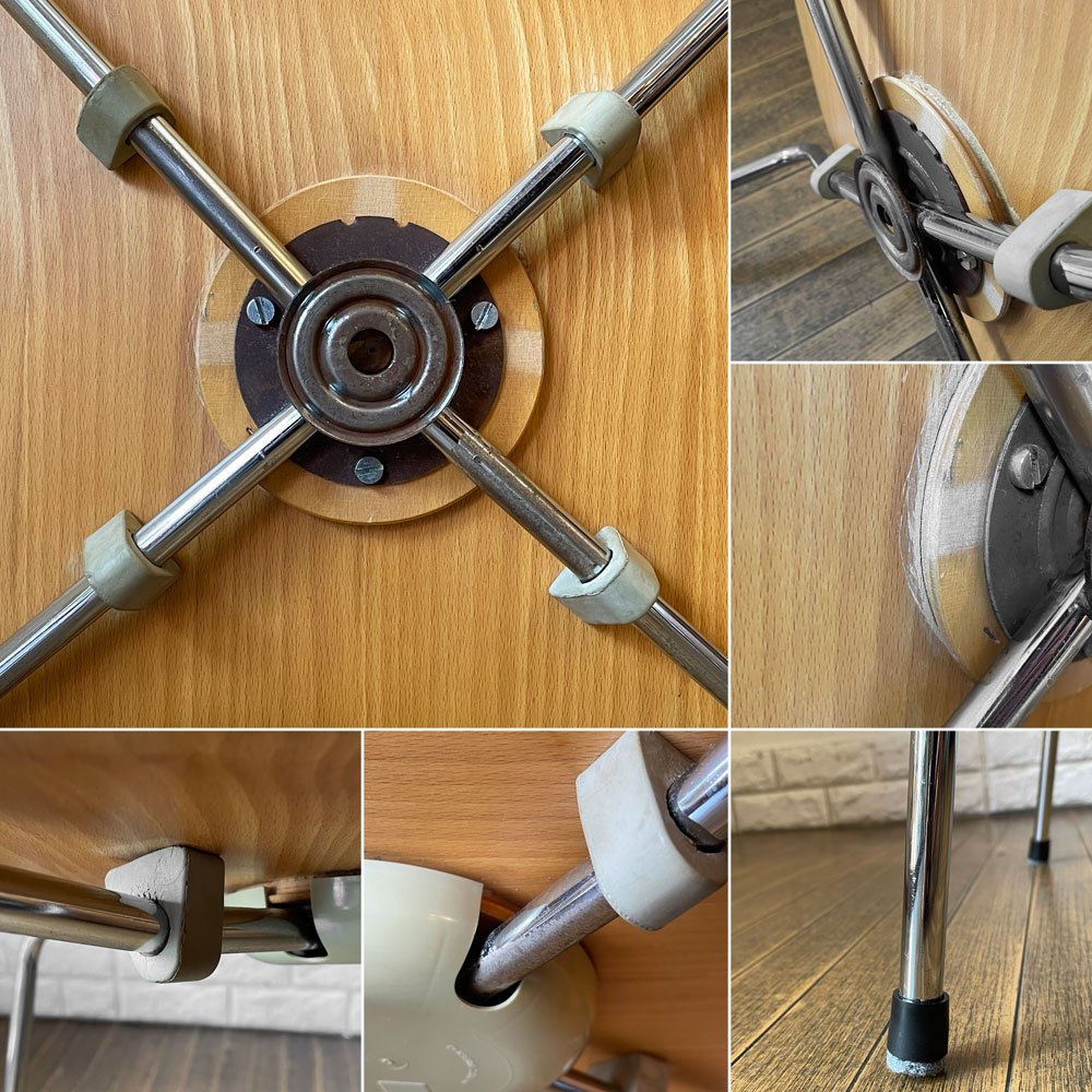 フリッツハンセン Fritz Hansen 3101 アリンコチェア アントチェア 4本脚 ナチュラルビーチ ラッカー仕上げ フェルトグライズ アルネ・ヤコブセン B ◎